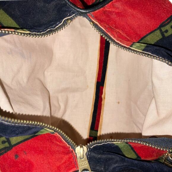 Vintage Roberta di Camerino Velour Trompe L'oeil Duffle Boston Bag - Picture 7 of 16